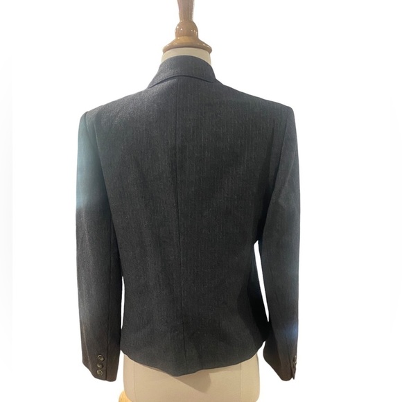 Briarbrook 100% Pure Virgin Wool Gray Blazer -size 8 - Picture 5 of 9